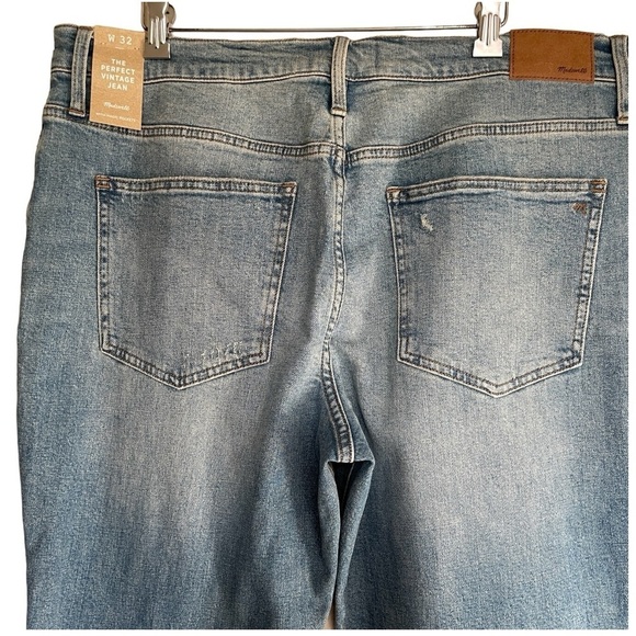 Madewell The Perfect Vintage Jean | Size 32 | Distressed High Rise Magic Pockets - Picture 7 of 13